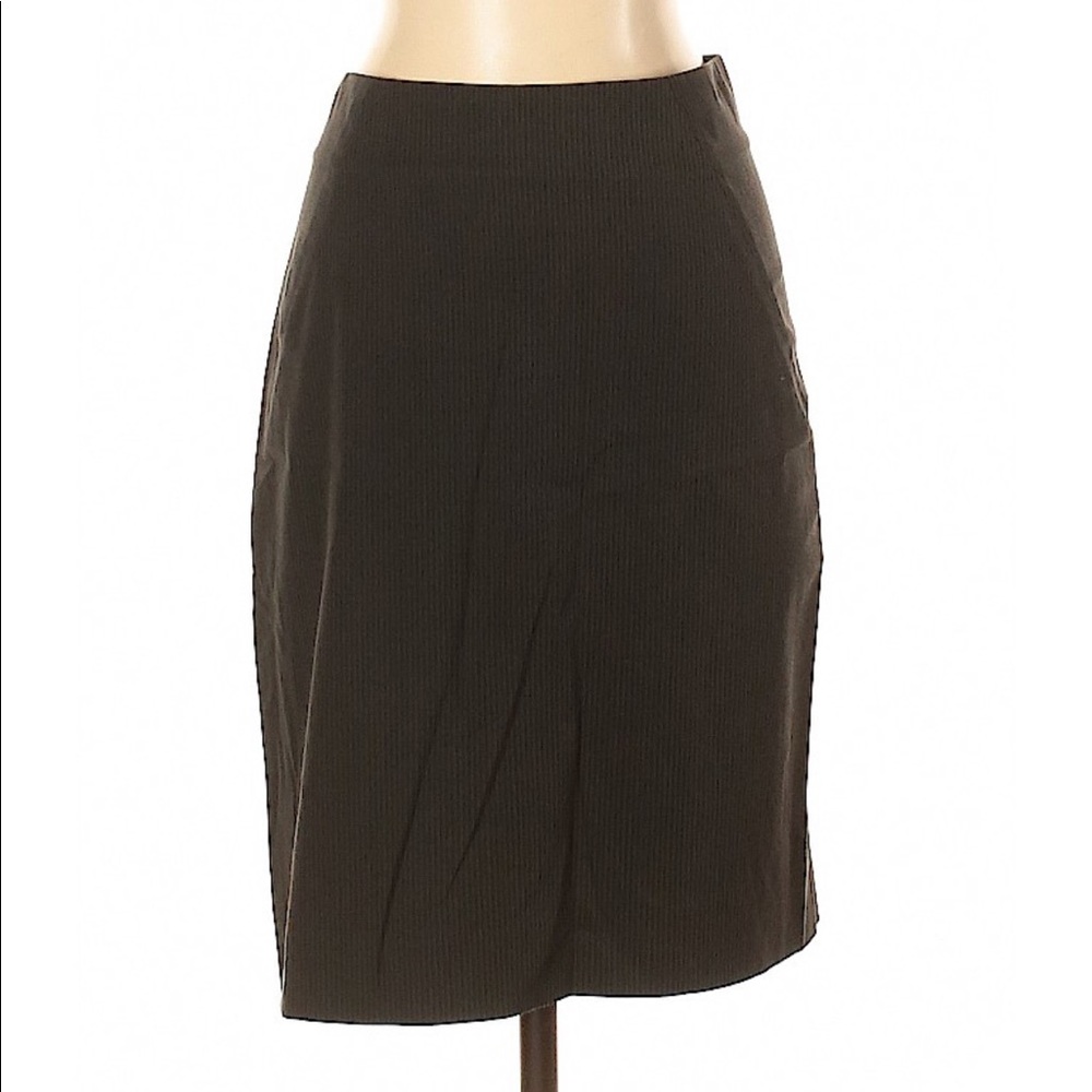 Theory Herringbone Pinstripe Pencil Skirt